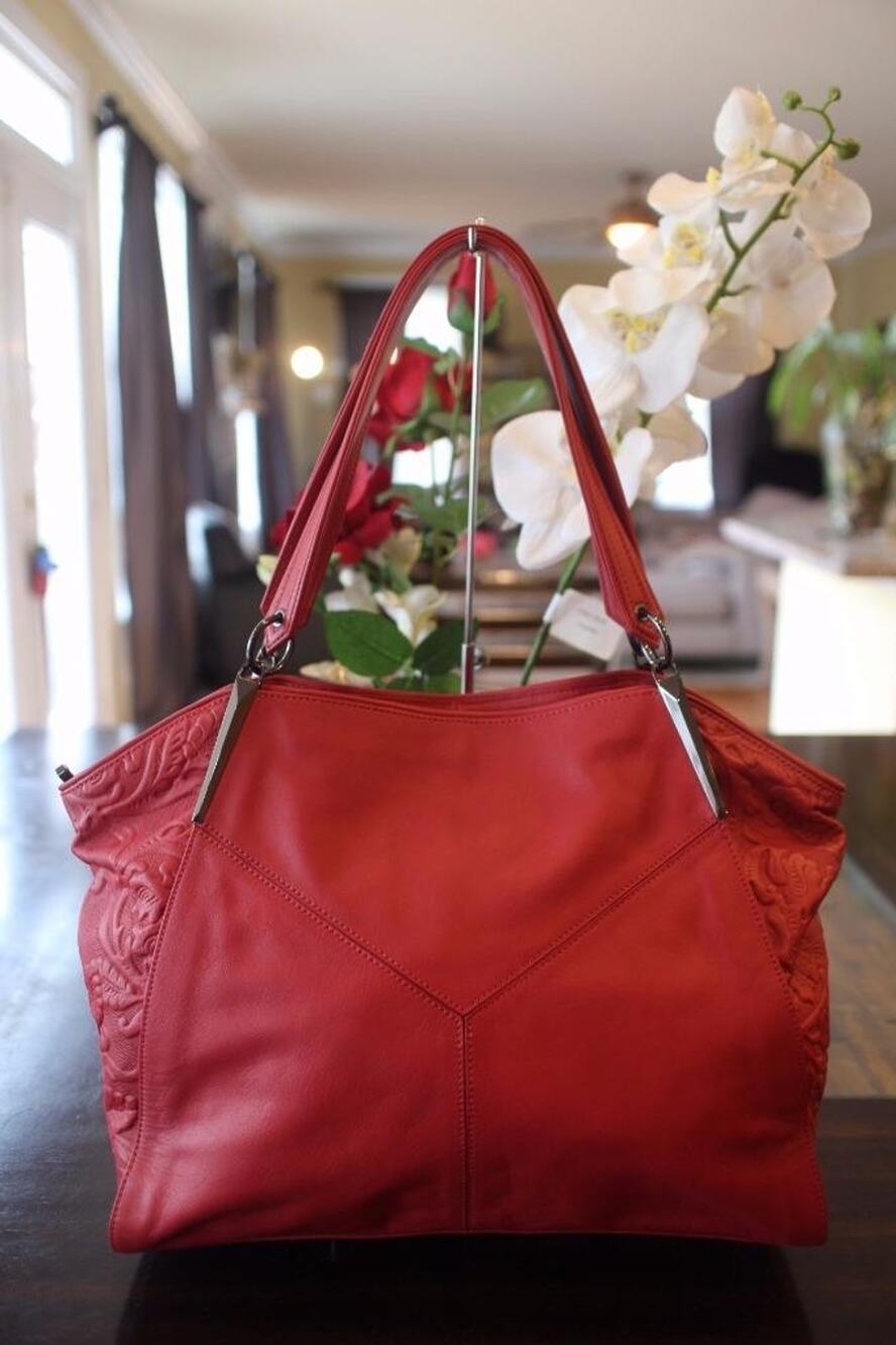 nwt JPK Paris 75 chelse red crimson tote bag purse (PU3000
